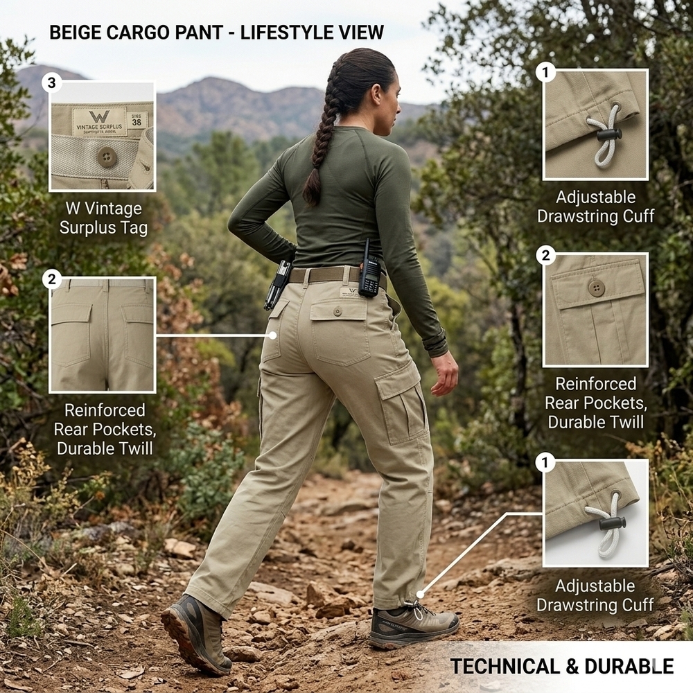 Men's Classic Khaki Cargo Pants